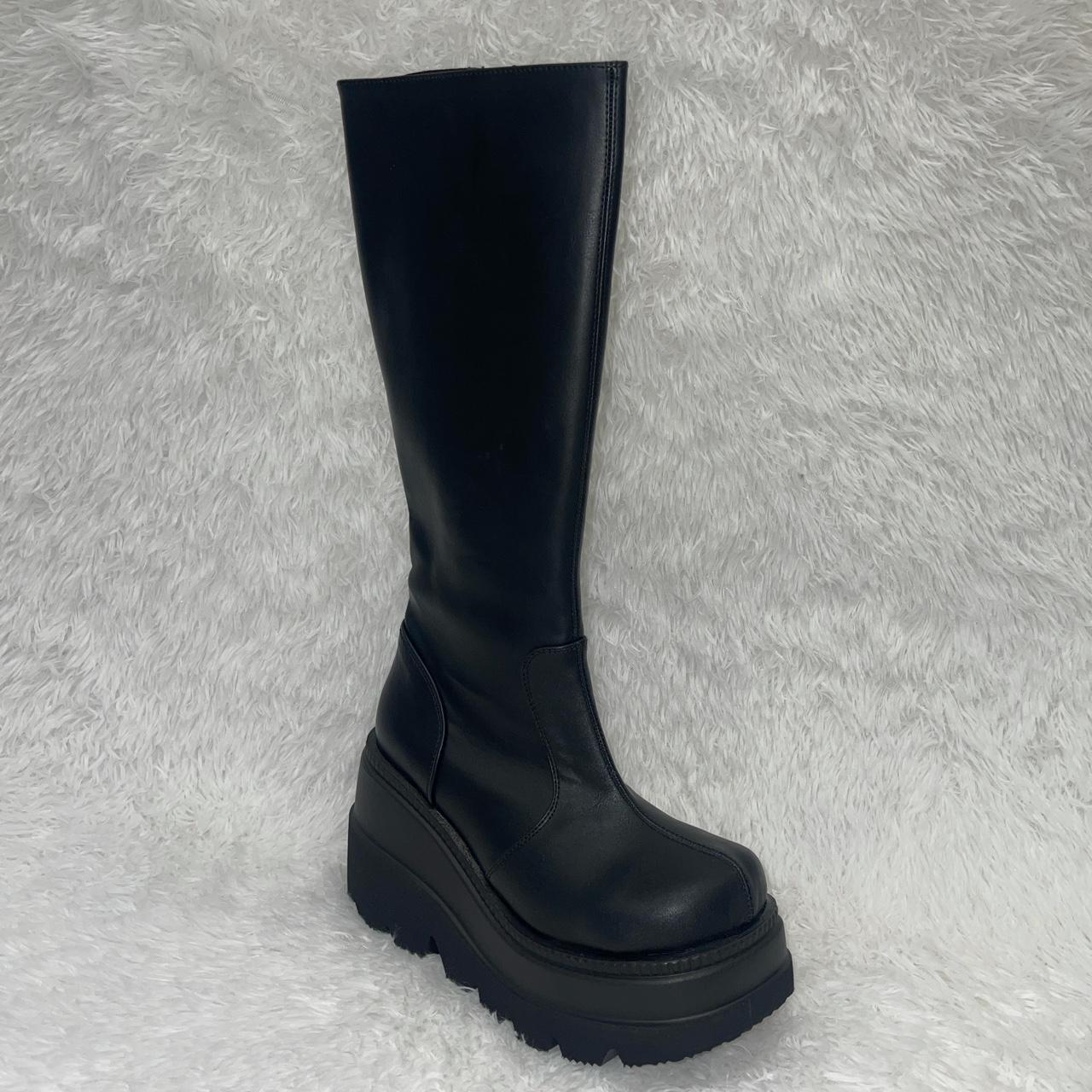 現品のみ!YOSAセリテラボディウォーマー黒フリー定価16500円→13999円 Demonia Shaker-100 Black Platform Boots Vegan | Depop
