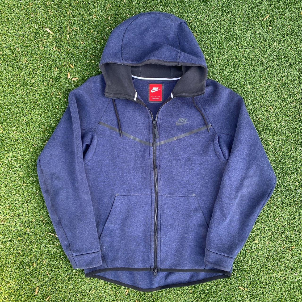 nike tech fleece stone blue hoodie
