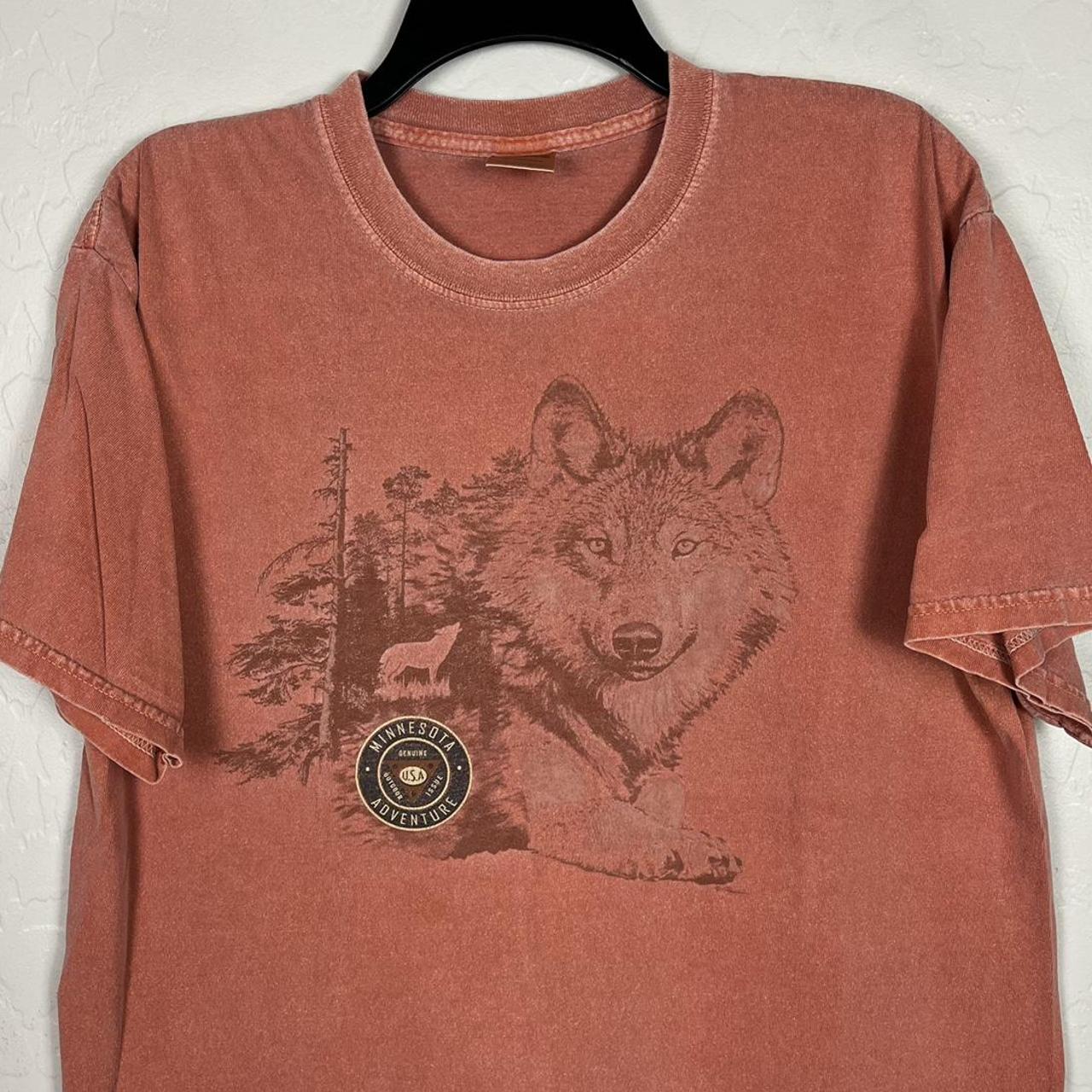 Y2K Minnesota Timber Wolf Shirt Great Condition;... - Depop