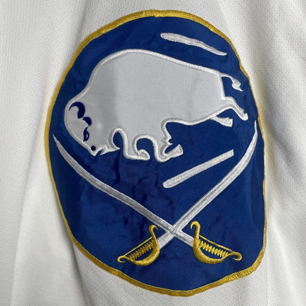 Buffalo Sabres jersey Starter red buffalo head goat - Depop