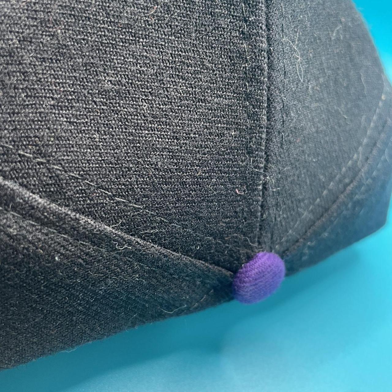 Men's Black and Purple Hat (2)