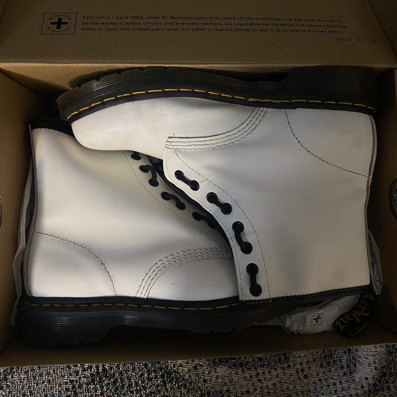 1460 White Doc Martens Size 8 Men Size 9 Women... - Depop