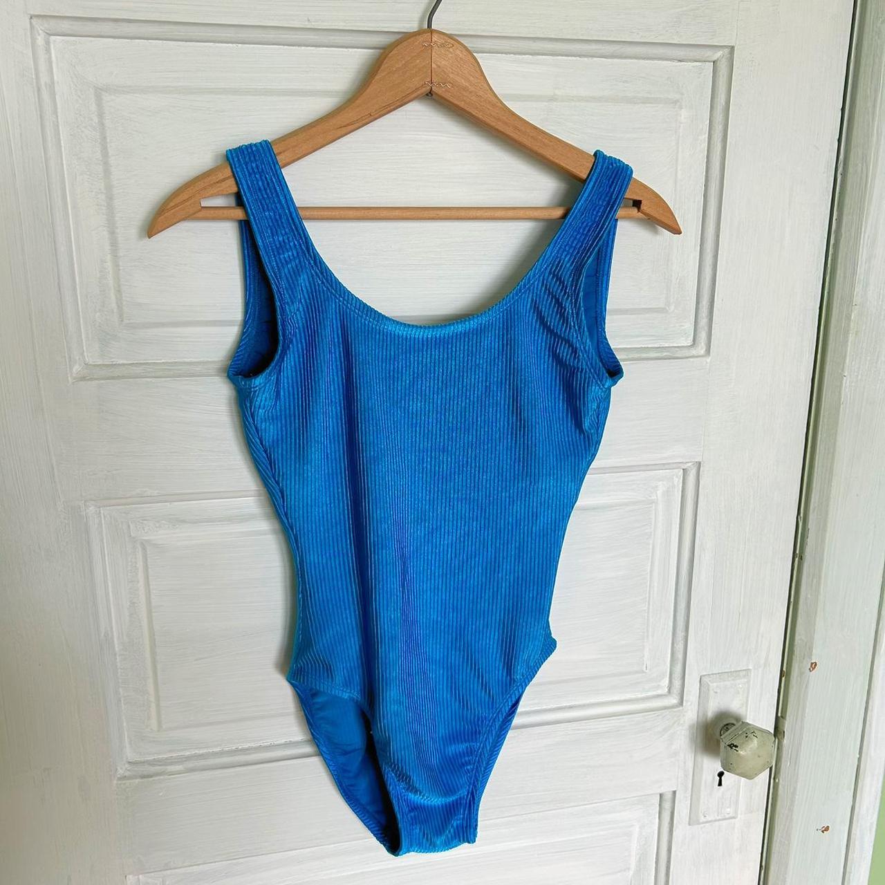 Womens Blue Swimsuit One Piece Depop 7312