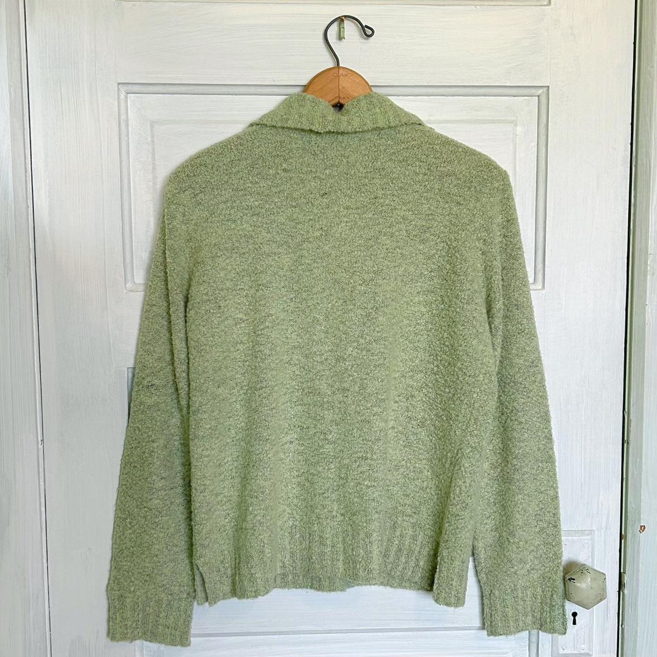 Vintage Sage Green Fuzzy Cardigan 🍃 The perfect... - Depop