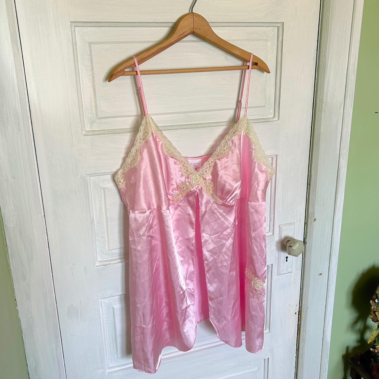 Bubblegum Pink Satin Slip Dress 💕 Gorgeous Slip Depop