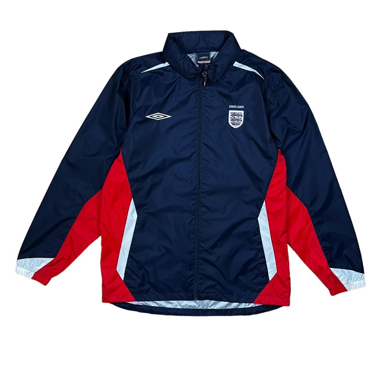 Umbro England vintage football waterproof jacket... Depop