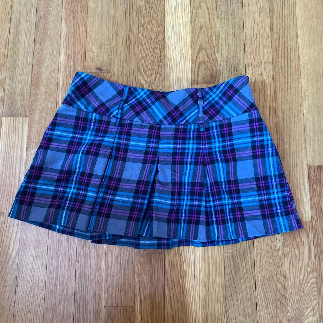 Royal blue hotsell plaid skirt