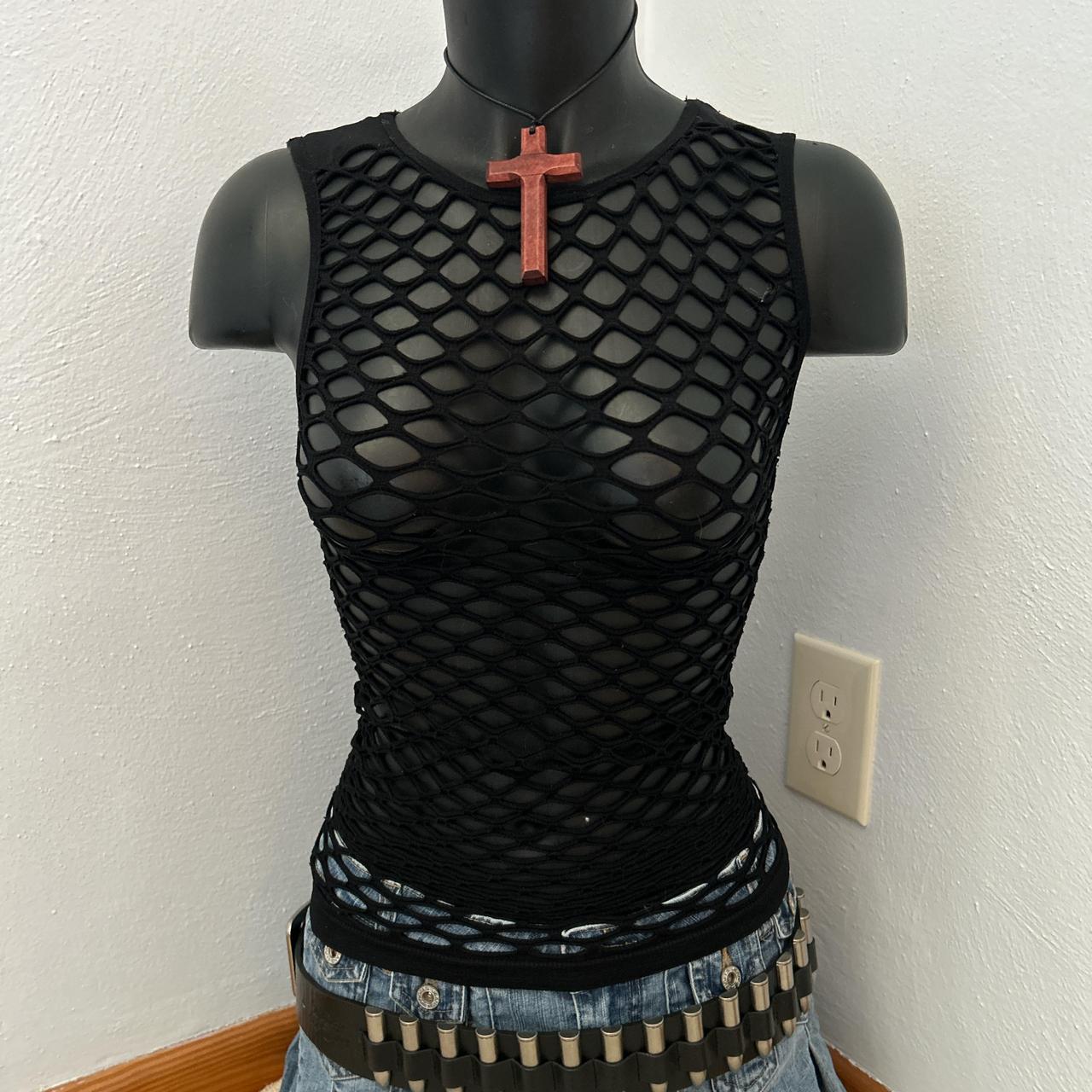 Women's Sexy Grunge Moth Print Cropped Tops Y2K Vintage