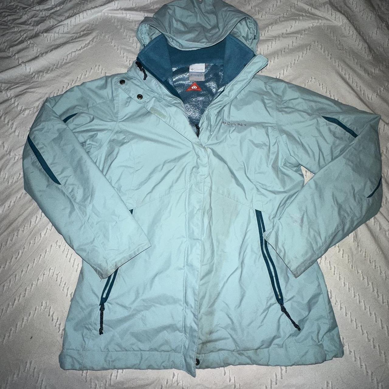 Baby blue columbia clearance jacket