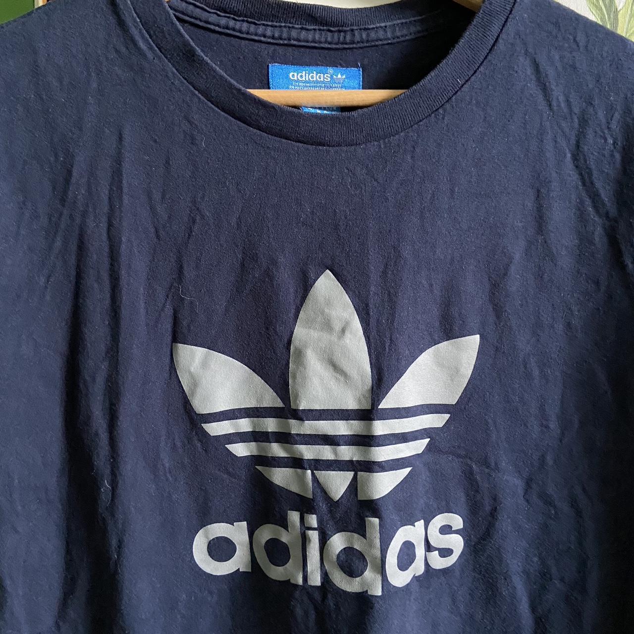 Vintage Adidas blue T-shirt Perfect for casual or... - Depop