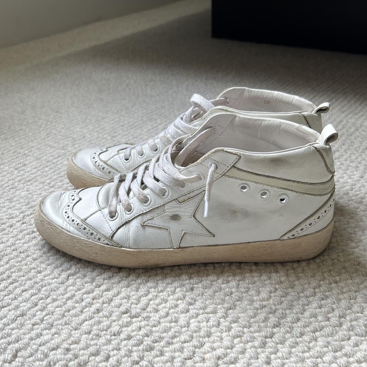 White midstar golden goose size 39 or 8/8.5 women’s.... - Depop