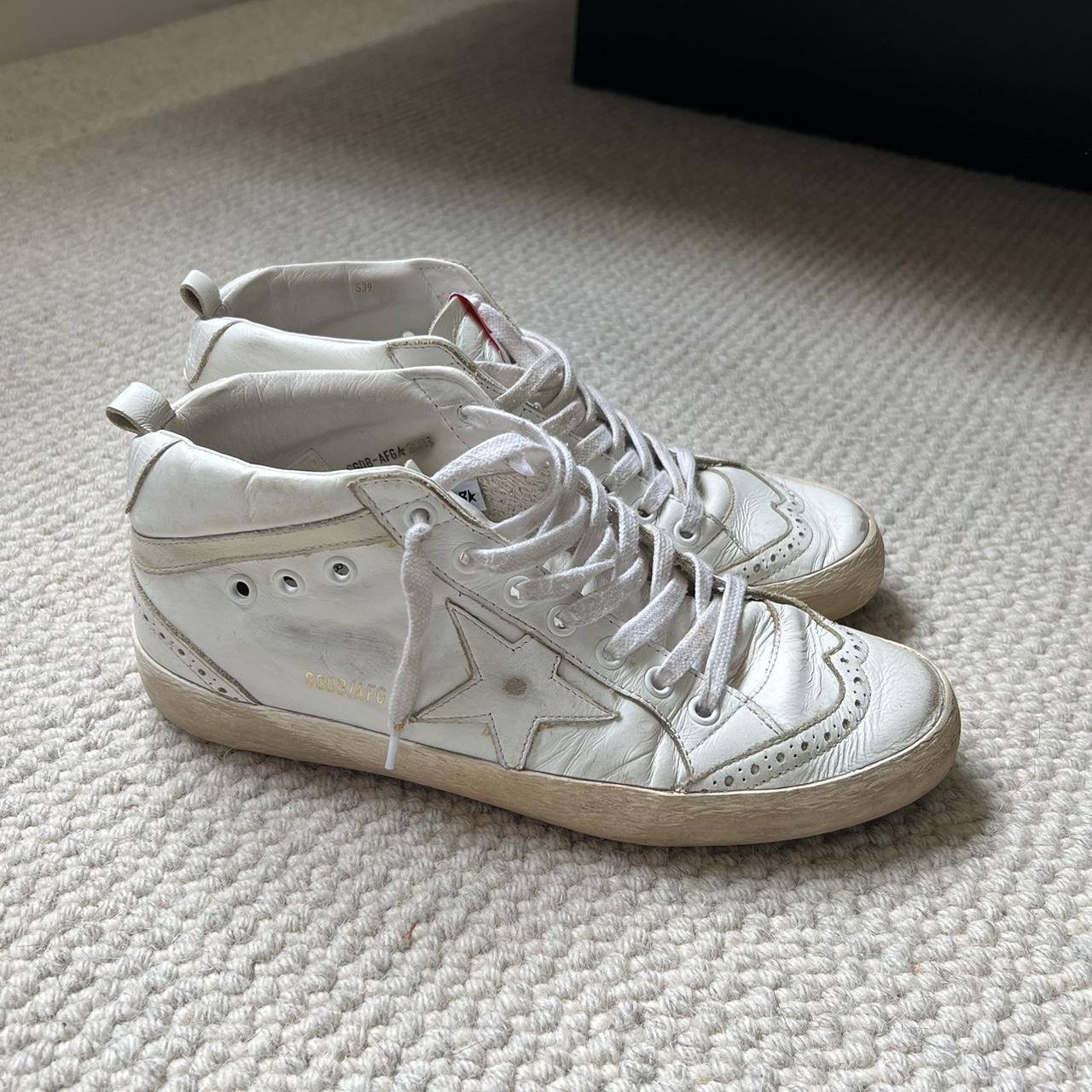 White midstar golden goose size 39 or 8/8.5 women’s.... - Depop