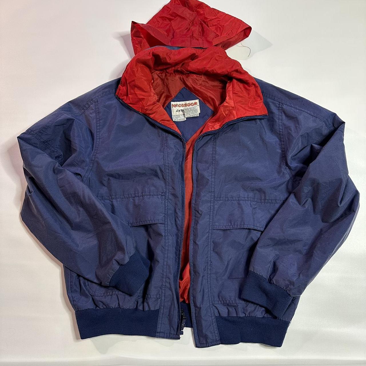 80’s McGregor Anti Breeze Jacket red blue Small... - Depop