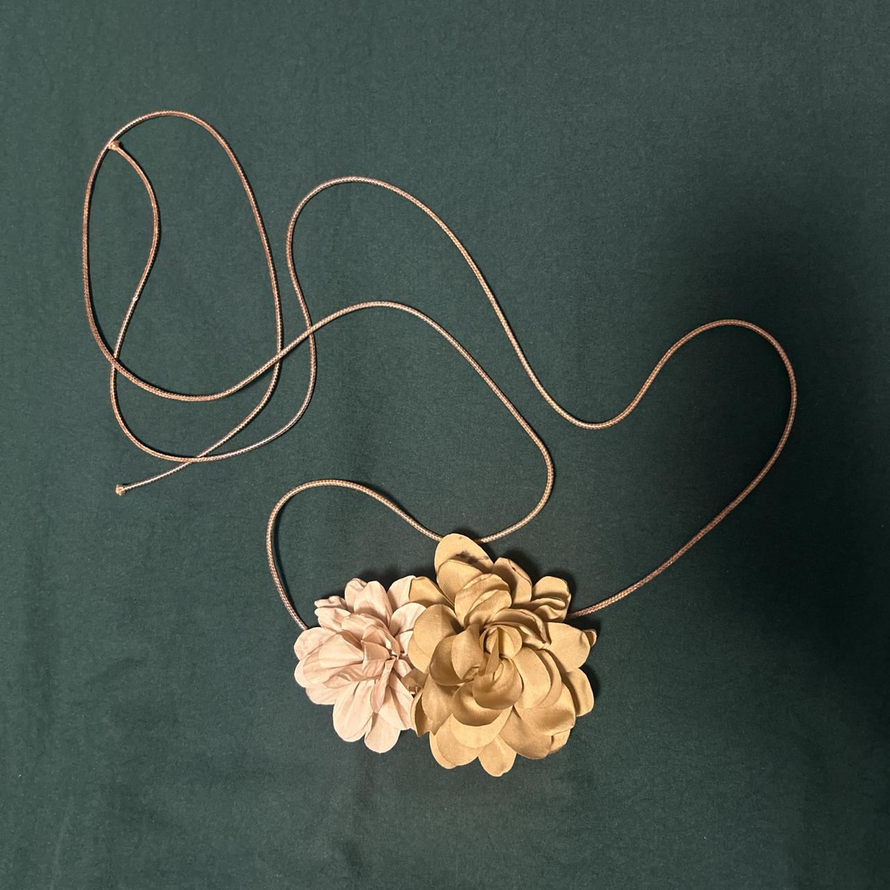 Tan tie choker discount