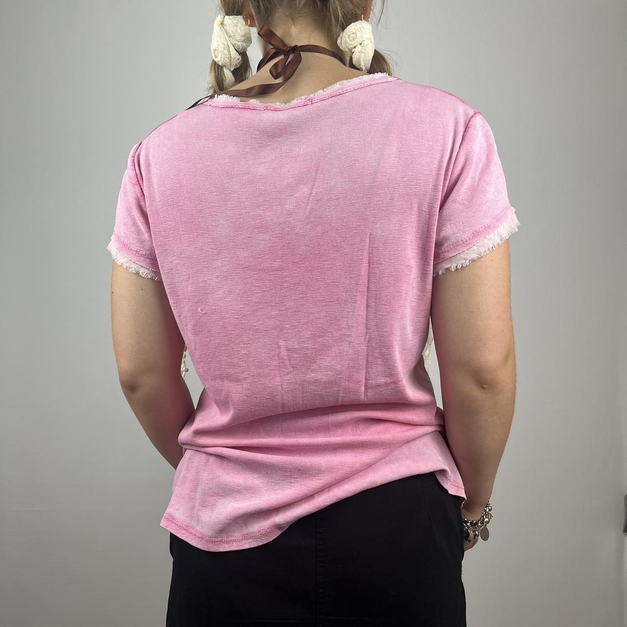 Star print graphic top, Star graphic t shirt, Pink... Depop