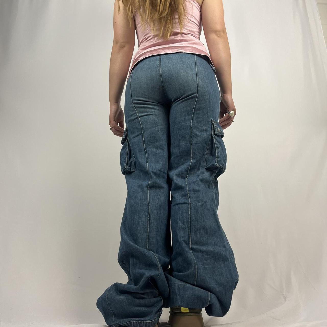 Miss Sixty Wide-Leg Cargo Jean