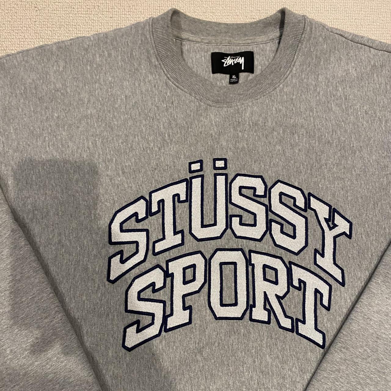 Stussy sport spell out crewneck Basically new Only | Depop