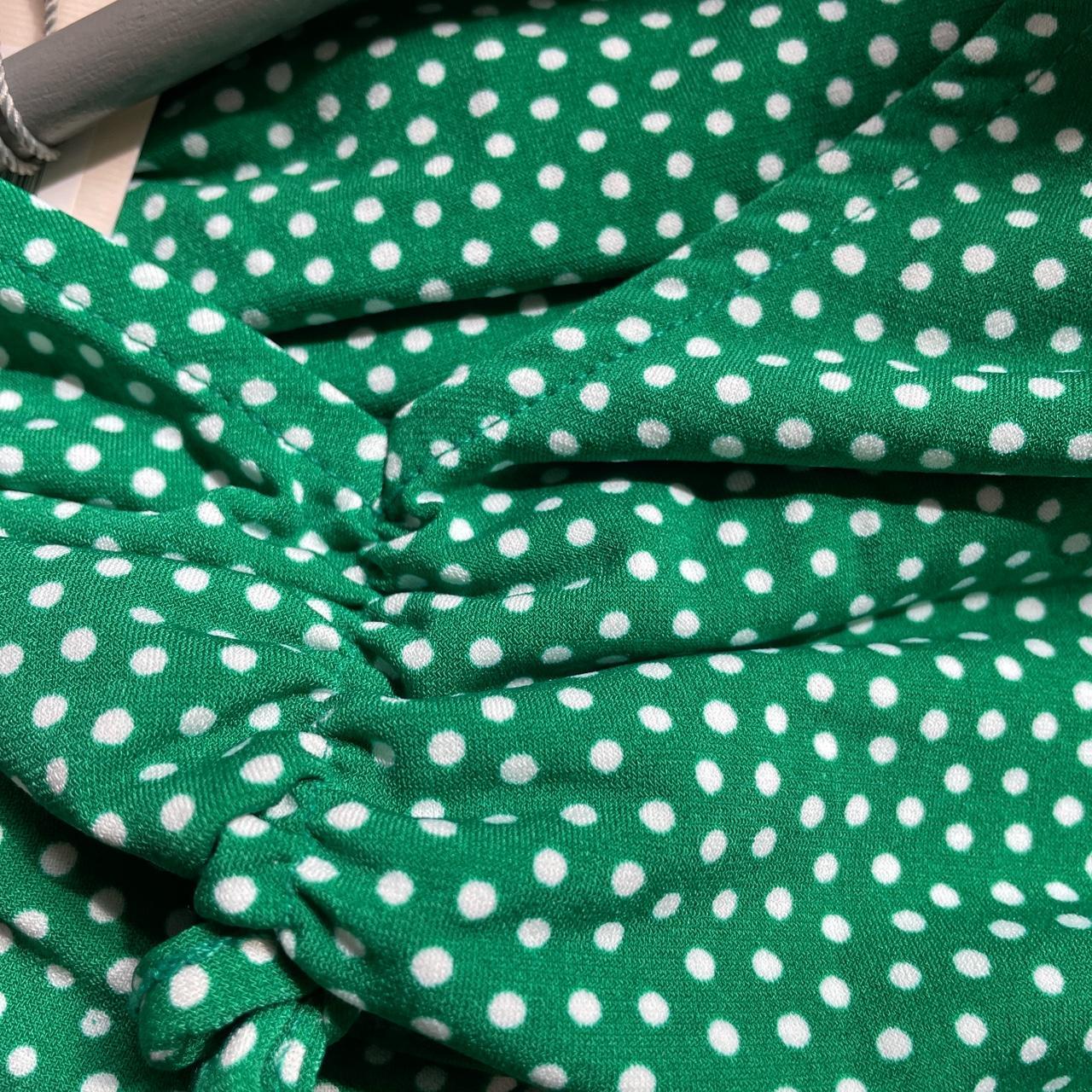 Green polka dot dress oasis best sale