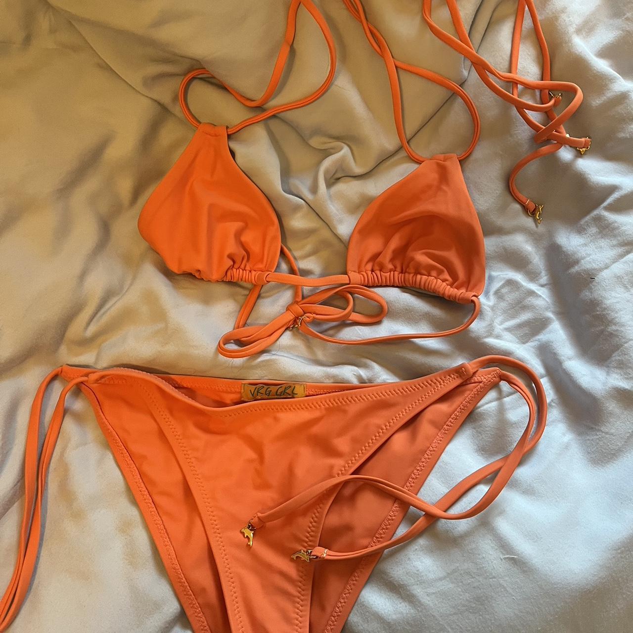 Verge Girl Women's Orange Bikinis-and-tankini-sets | Depop