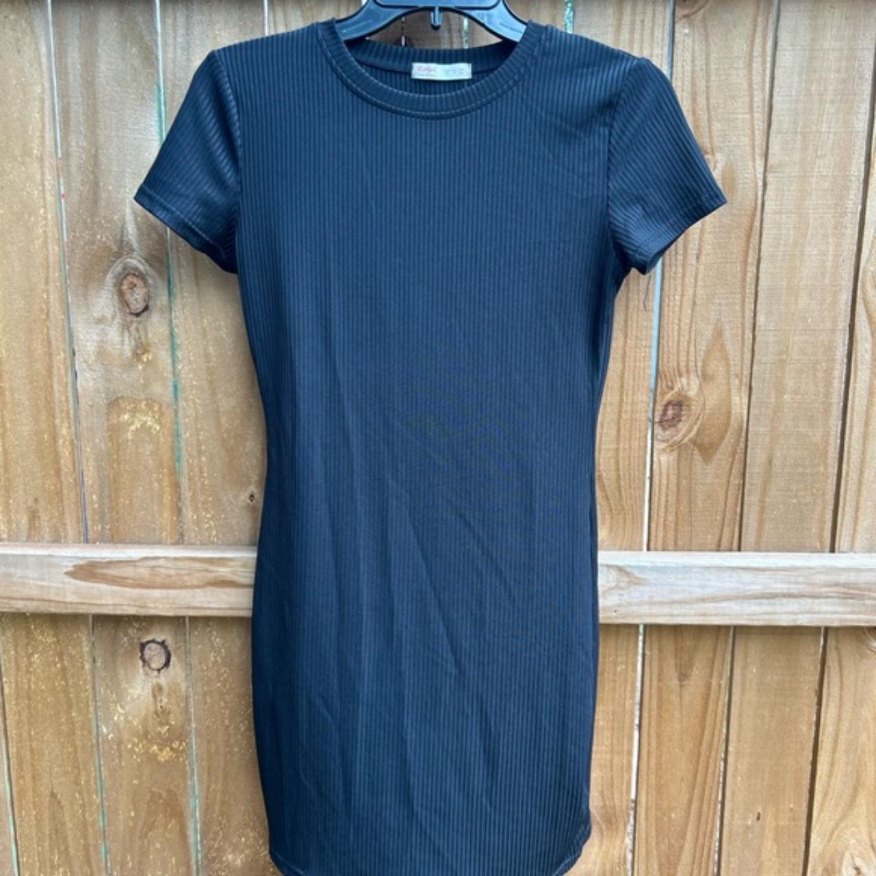 Rowme Rib Knit T-Shirt Dress Has a tight-ish fit.... - Depop