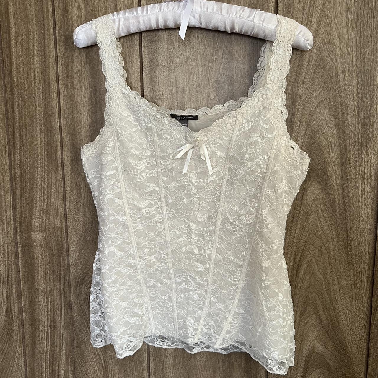 Whimsygoth fair core REPOP lace top reminds me of unif Depop