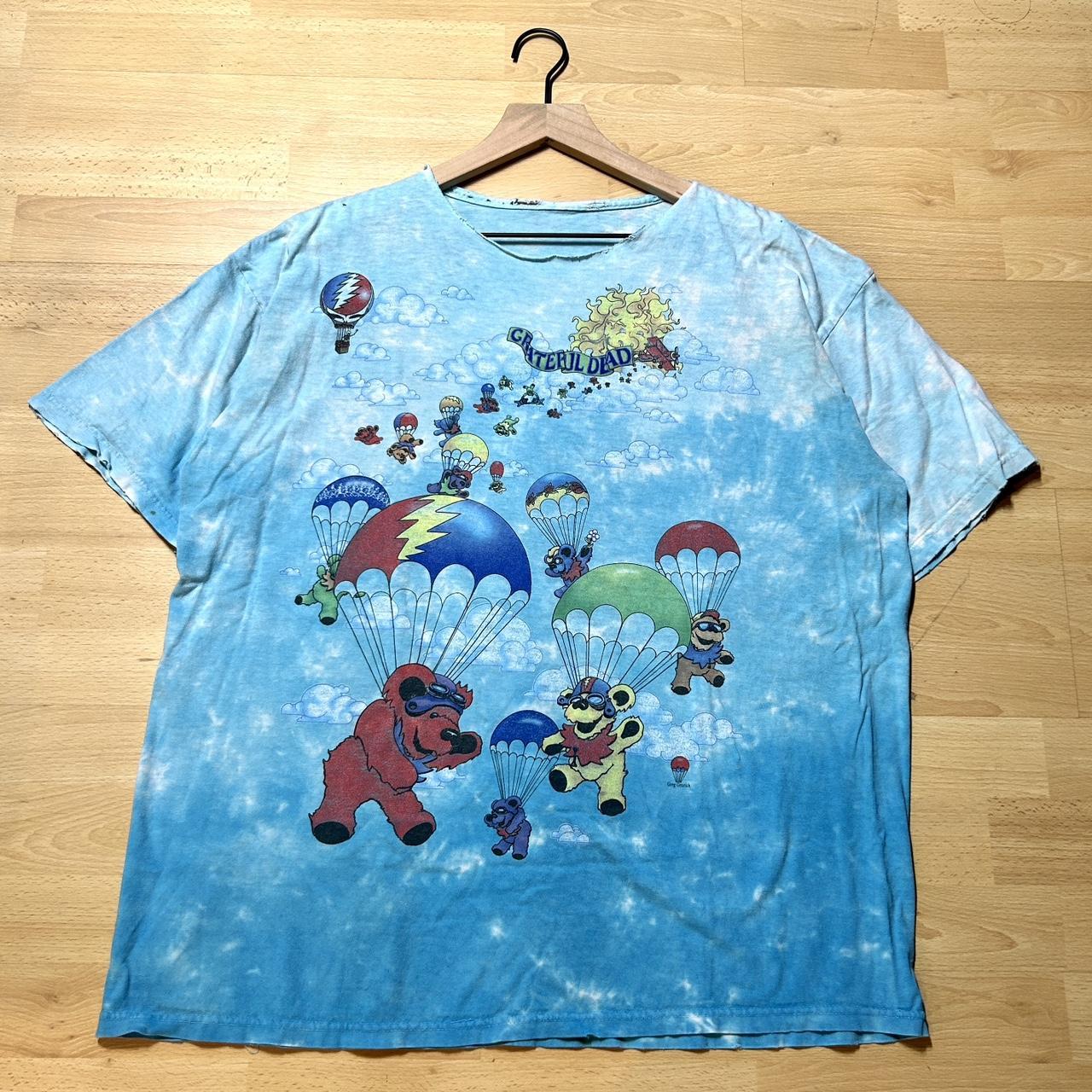 Grateful Dead Parachuting Bears Tie Dye T-Shirt Multi