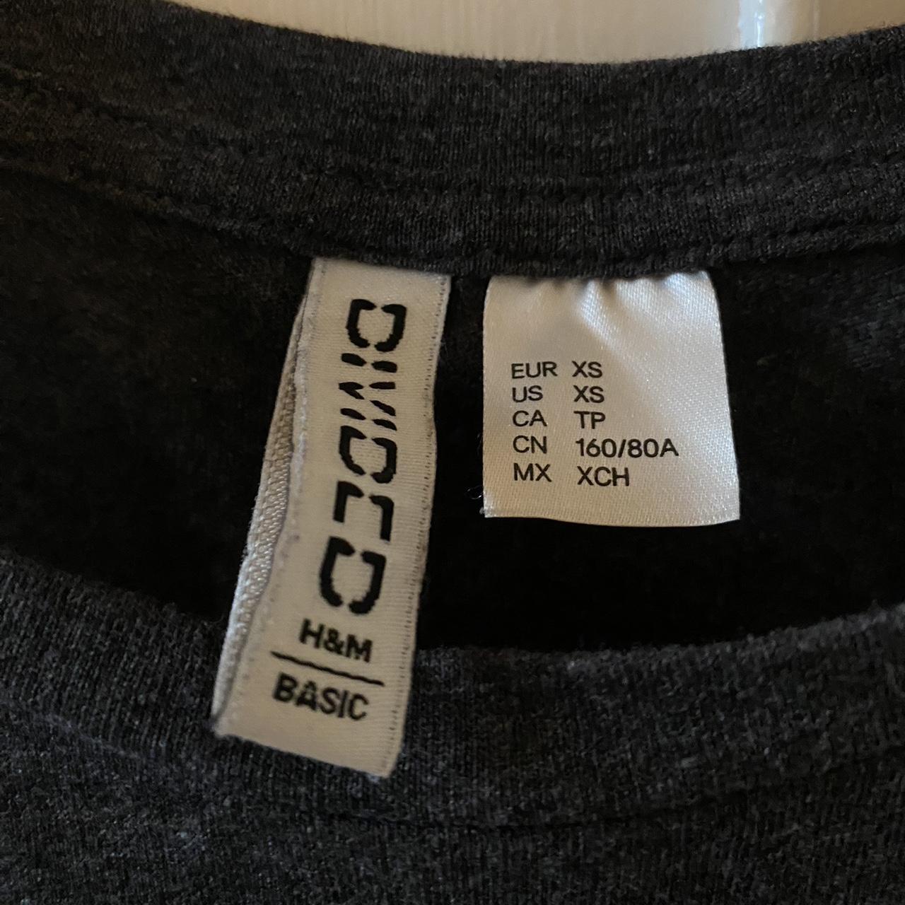 H&M Women's Grey and Black Vest Depop