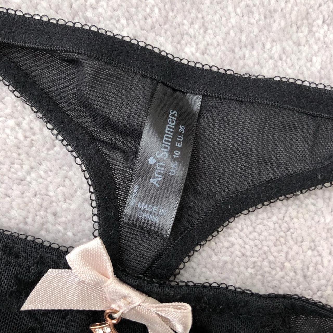 Ann summers black bra and underwear thong lingerie... - Depop