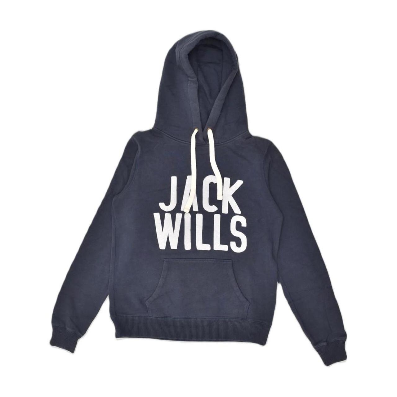 JACK WILLS Womens Graphic Hoodie Jumper UK 12 Medium. Depop