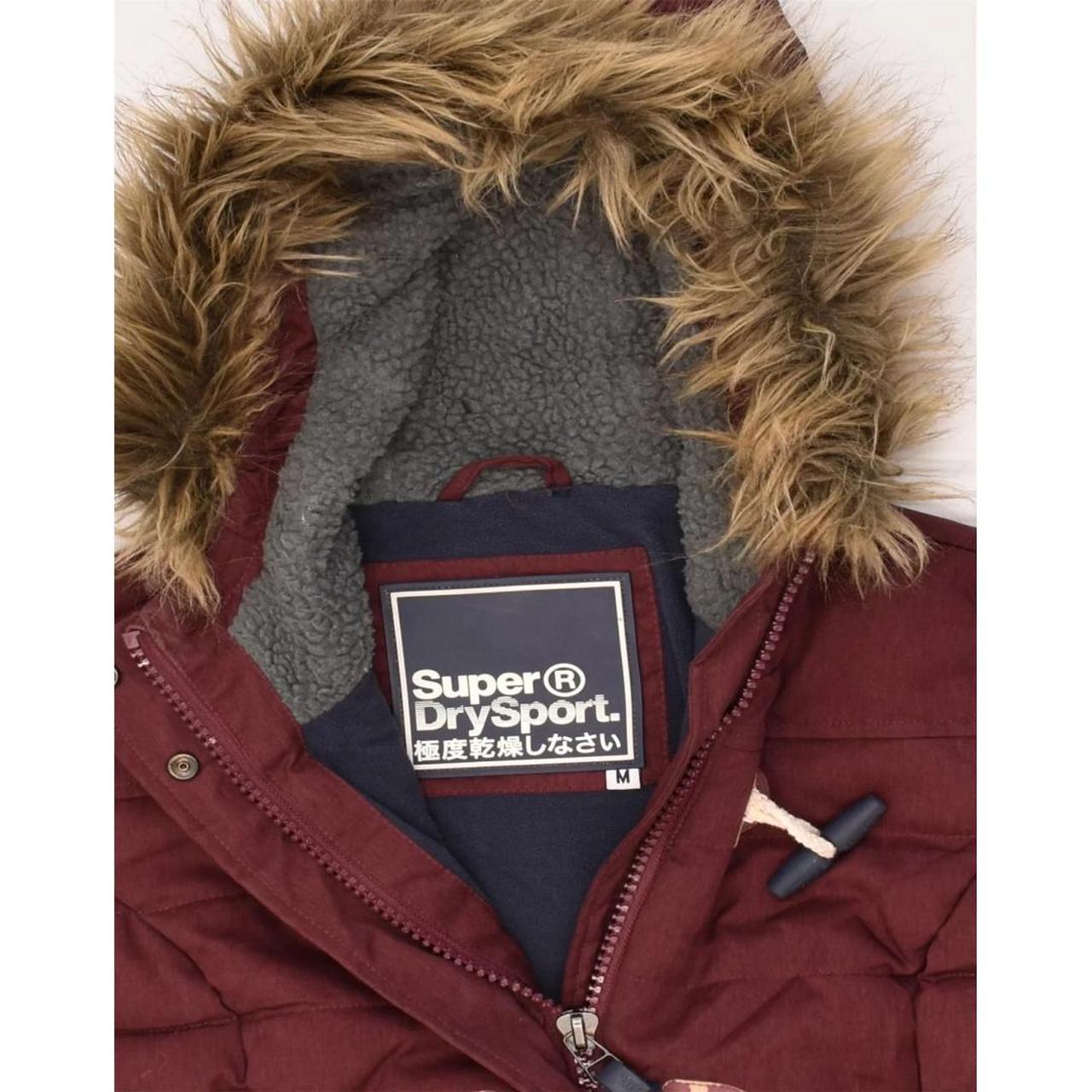 Burgundy superdry coat best sale