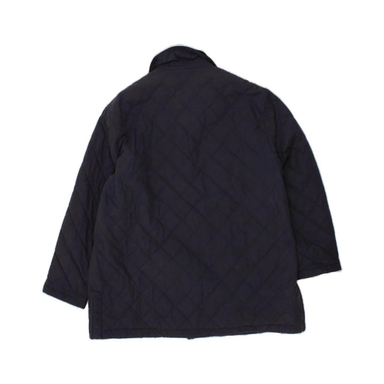 EDDIE BAUER Womens Quilted Jacket UK 18 XL Navy Blue