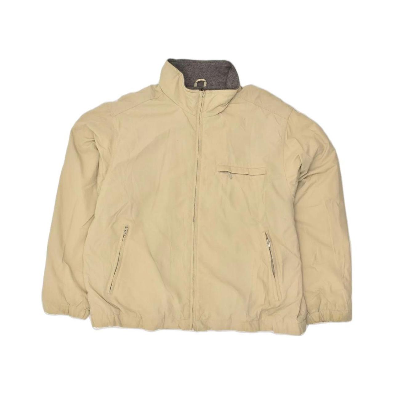 EDDIE BAUER Mens Bomber Jacket UK 42 XL Beige. Depop