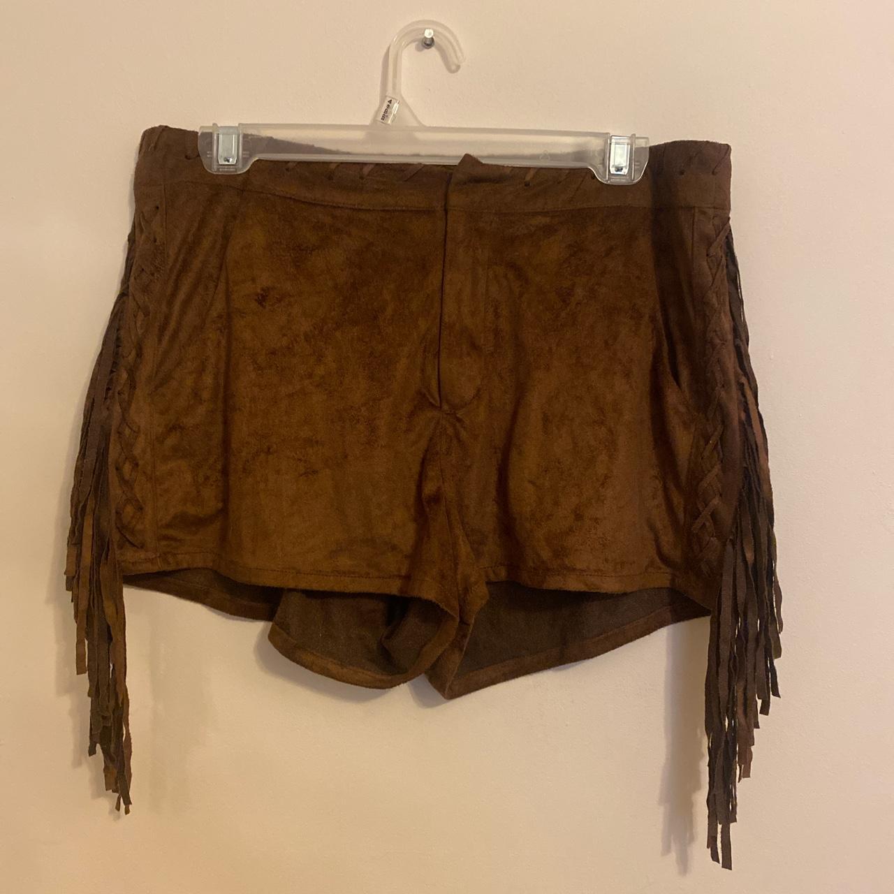 Blu Pepper Women's Brown Shorts Depop