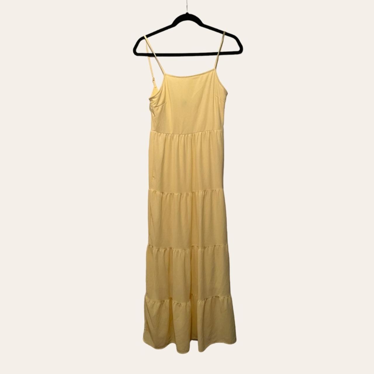 H&M Divided Pale Yellow Strappy Dress, Pale