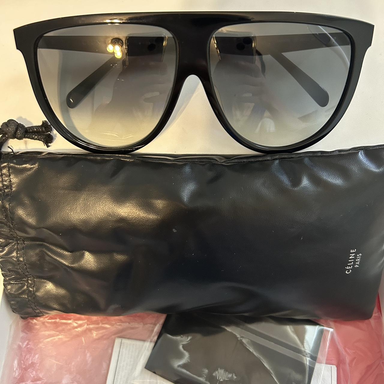 Celine thin shadow sunglasses black best sale