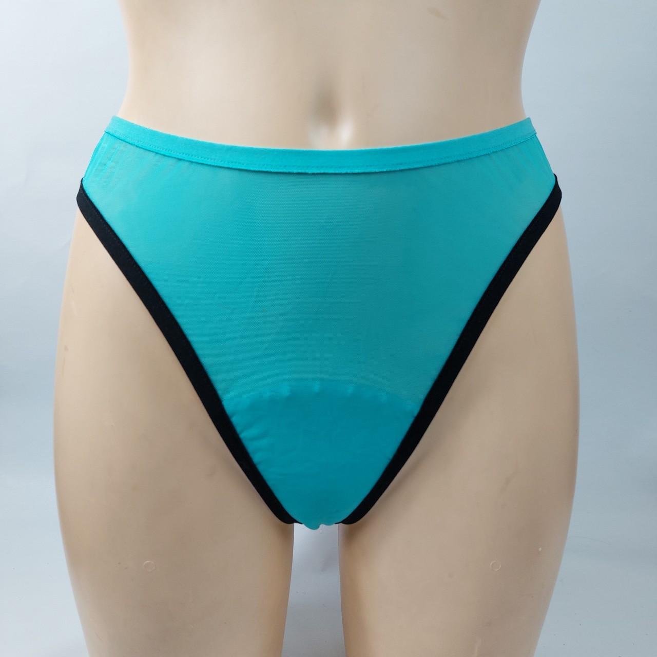 Women's Blue and Black Panties Depop