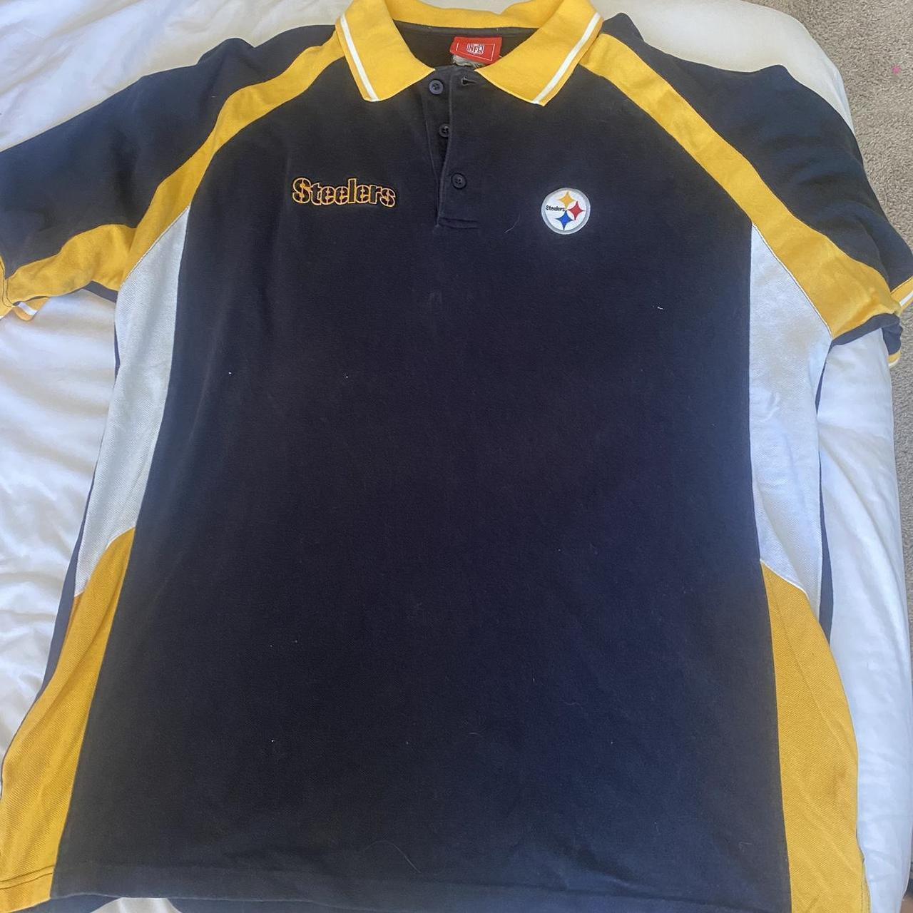 steelers long sleeve polo