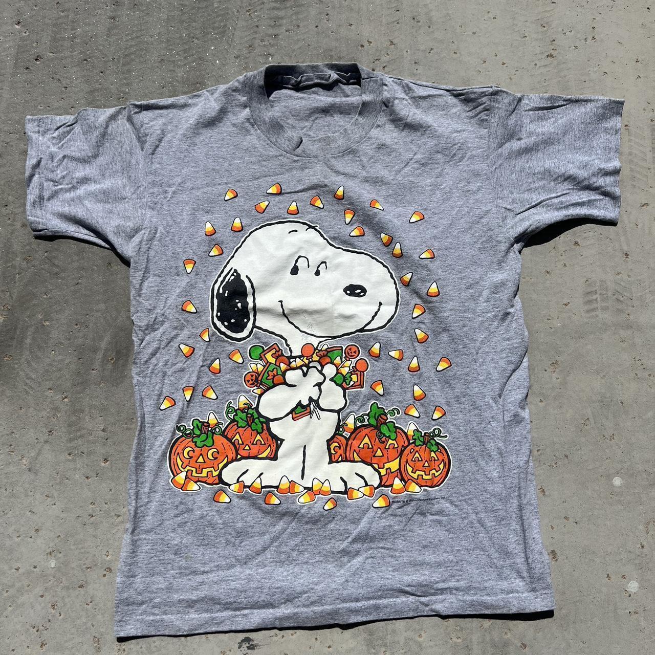 Vintage snoopy Halloween t-shirt size Xl single... - Depop