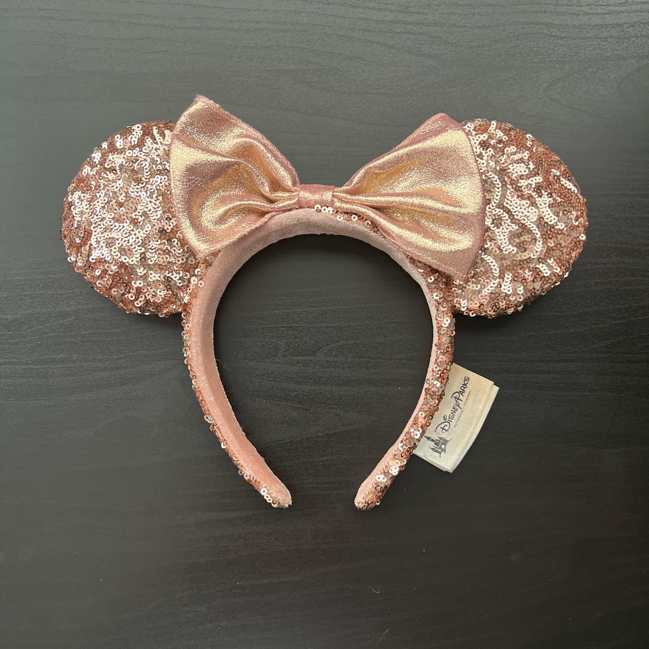 Classic Rose Gold Disneyland Minnie Mouse Ears! 🩷🧡 - Depop