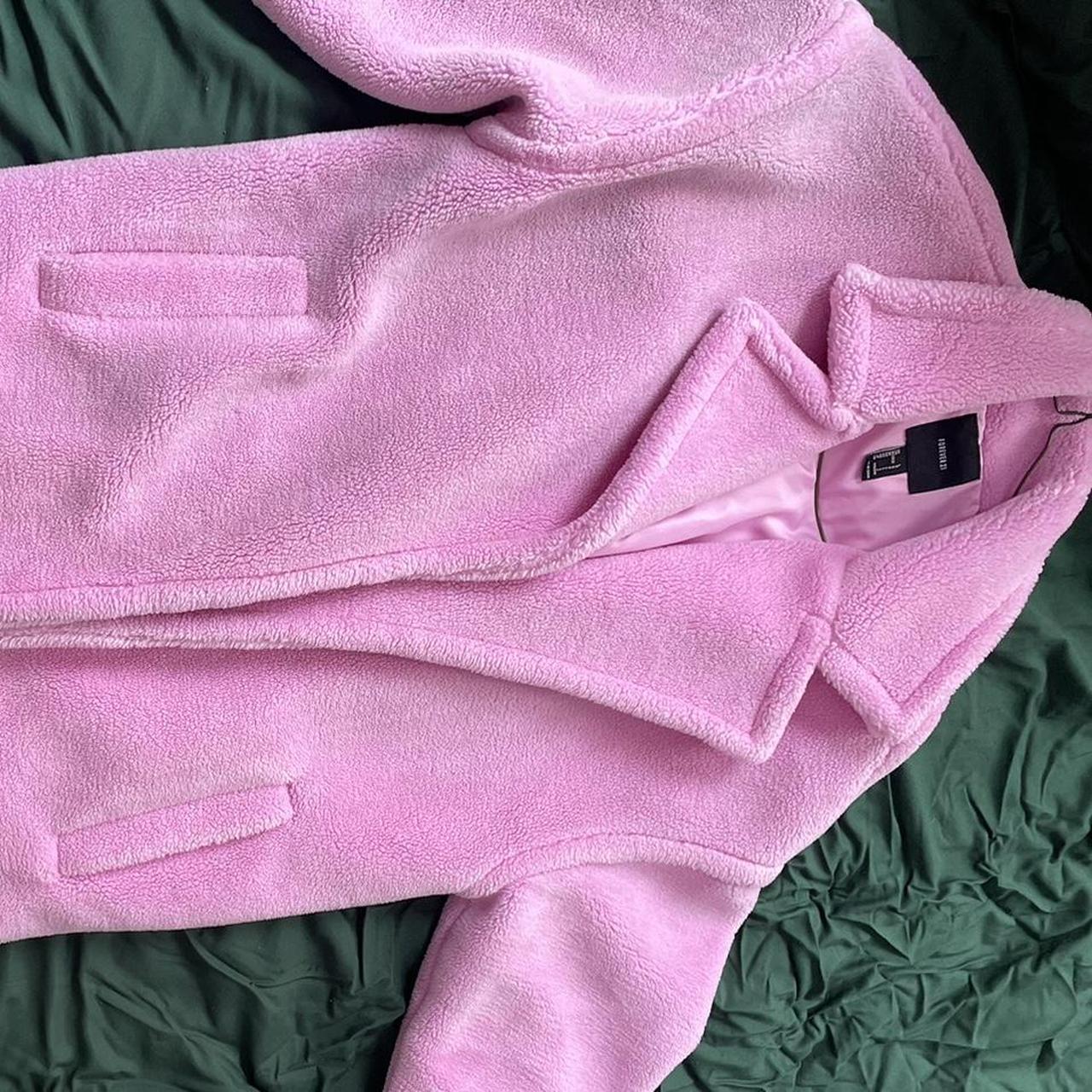 Forever 21 pink teddy coat hotsell