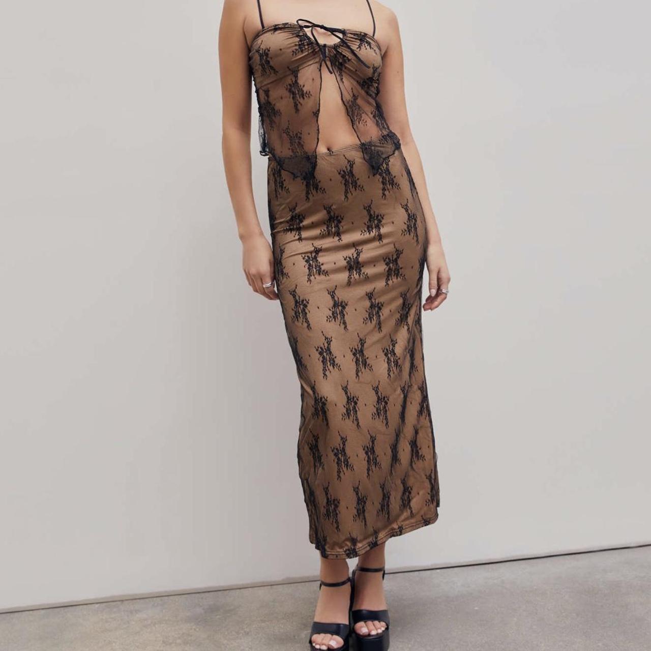 Cider Women's Black and Tan Dress