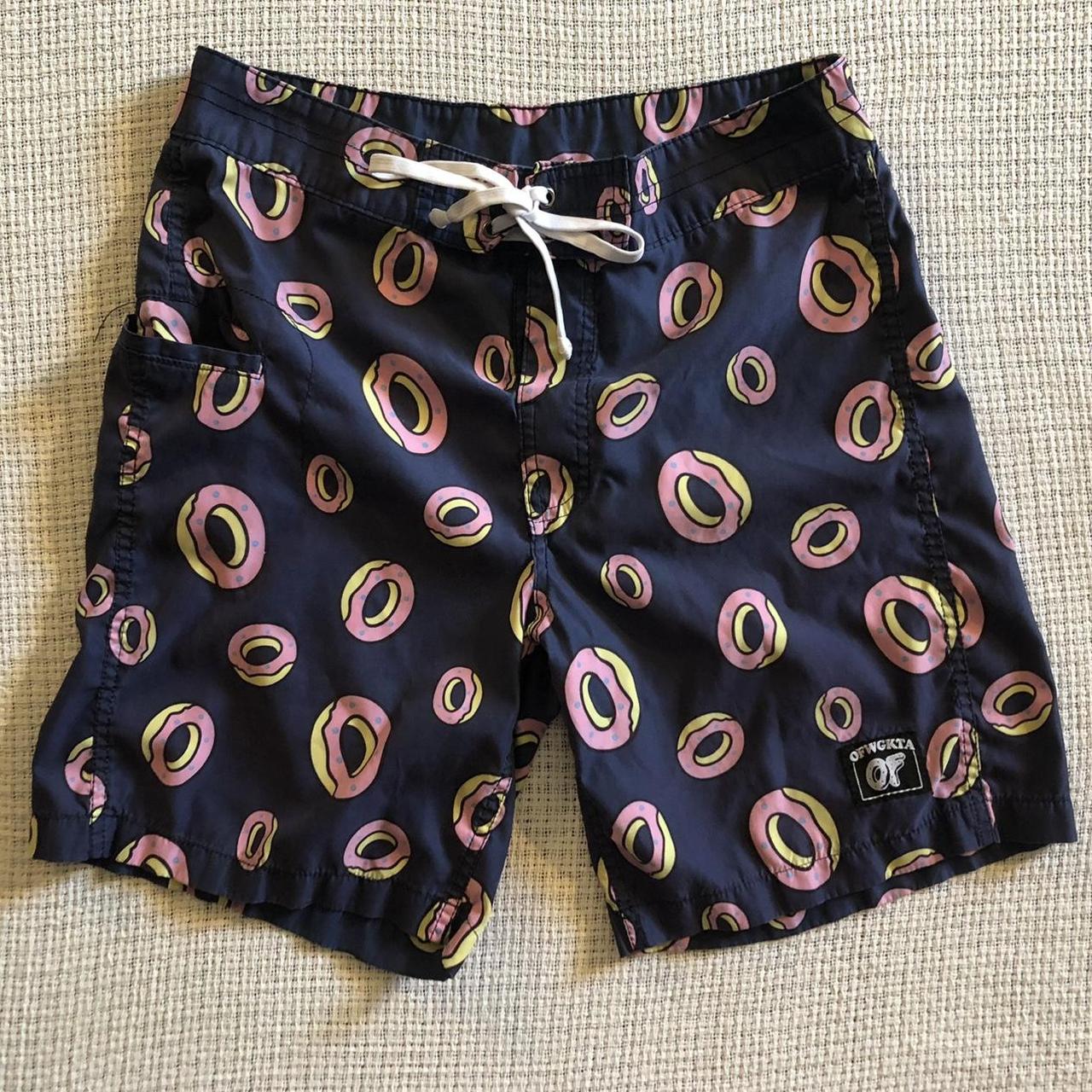 odd future allover donut boardshorts swim trunks