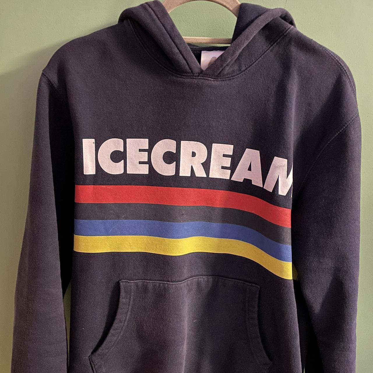 Ice Cream Men's Navy Hoodie Depop
