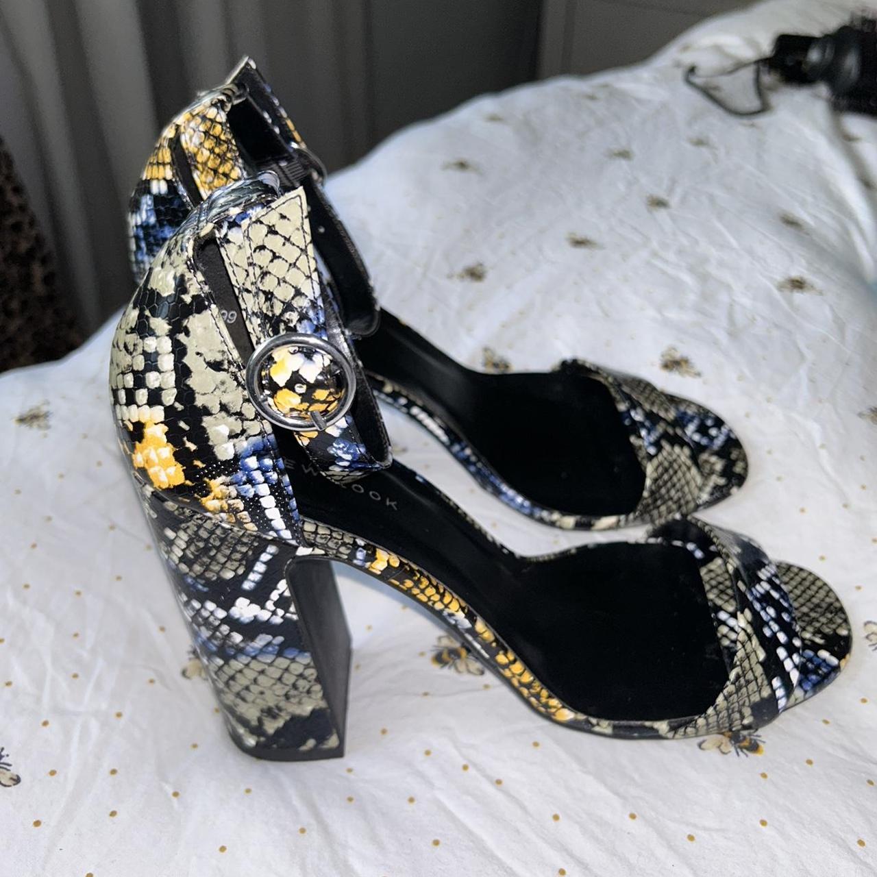 Newlook snakeprint heels in size 6 worn once Depop