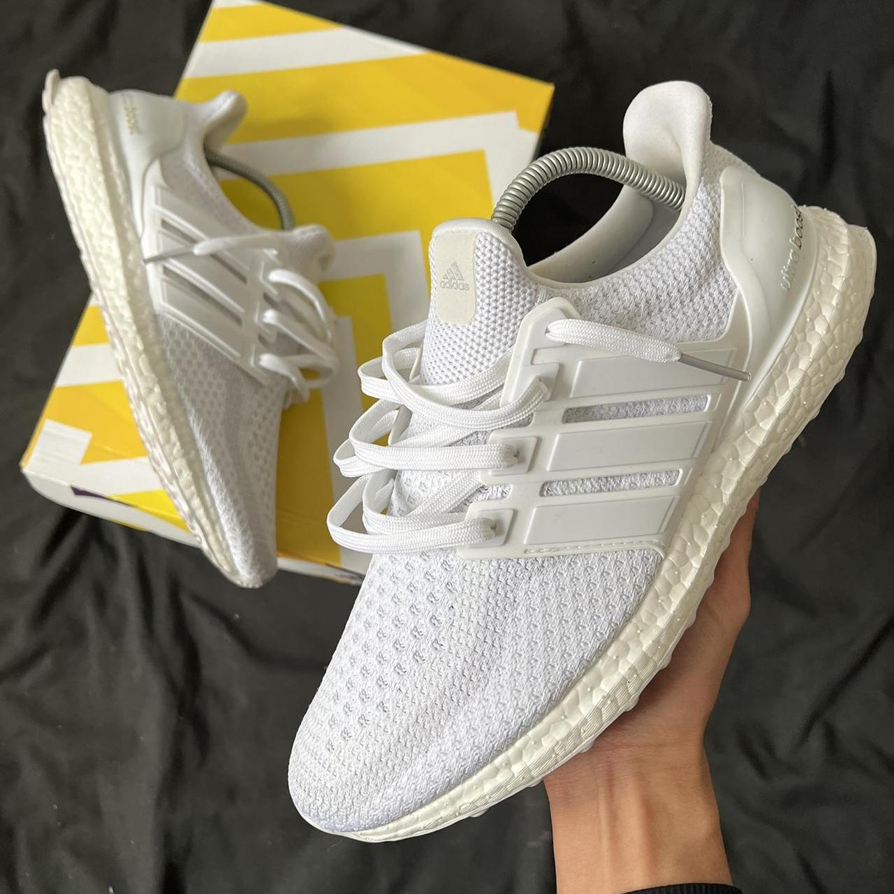 Adidas triple white trainers on sale