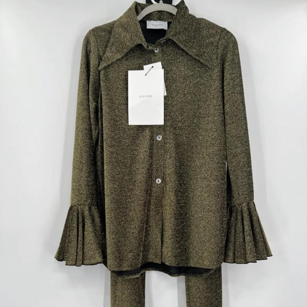 The Sleeper Saturn Metallic Lurex Lounge Suit Pajama... Depop