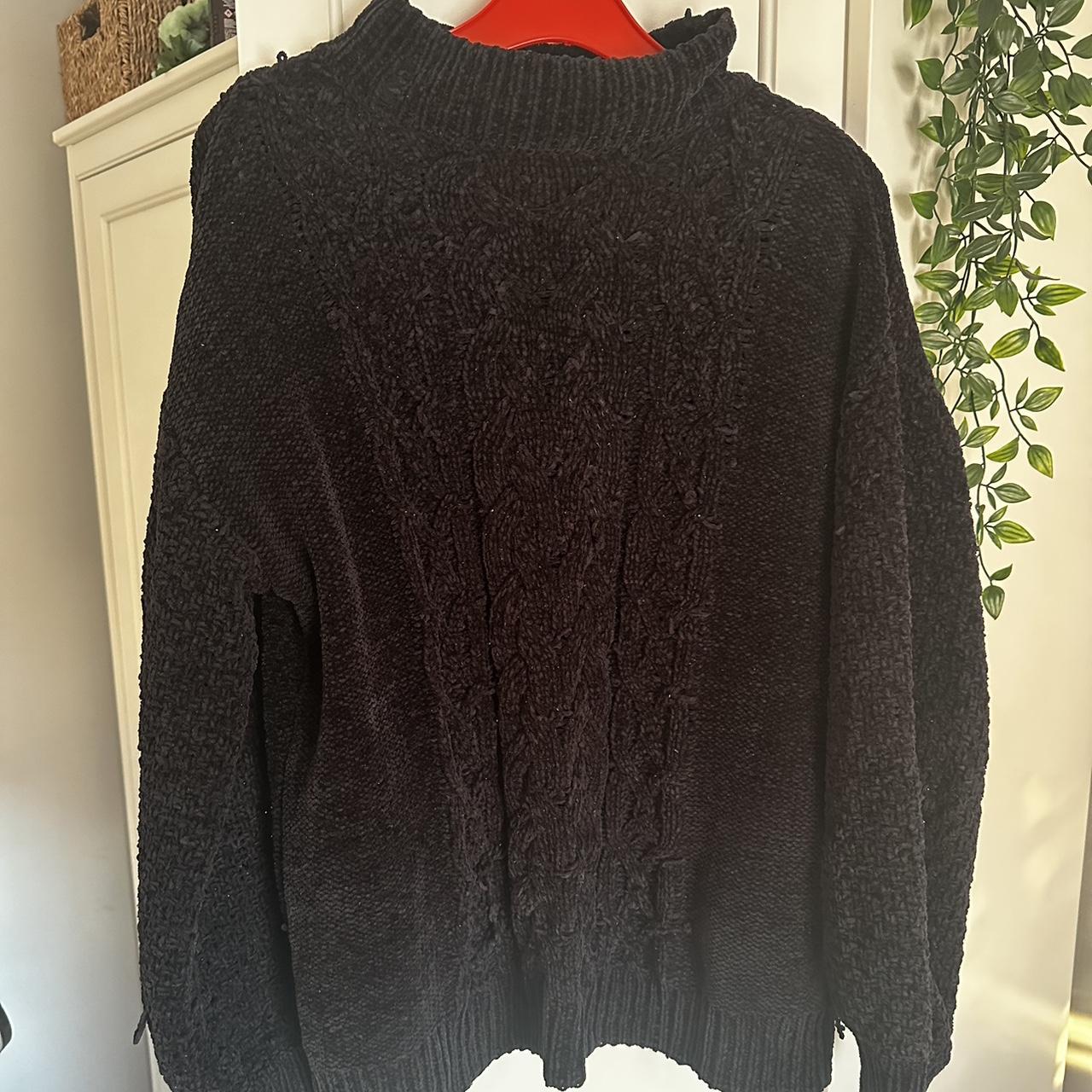 Primark navy knitted jumper High neck knitted jumper... - Depop