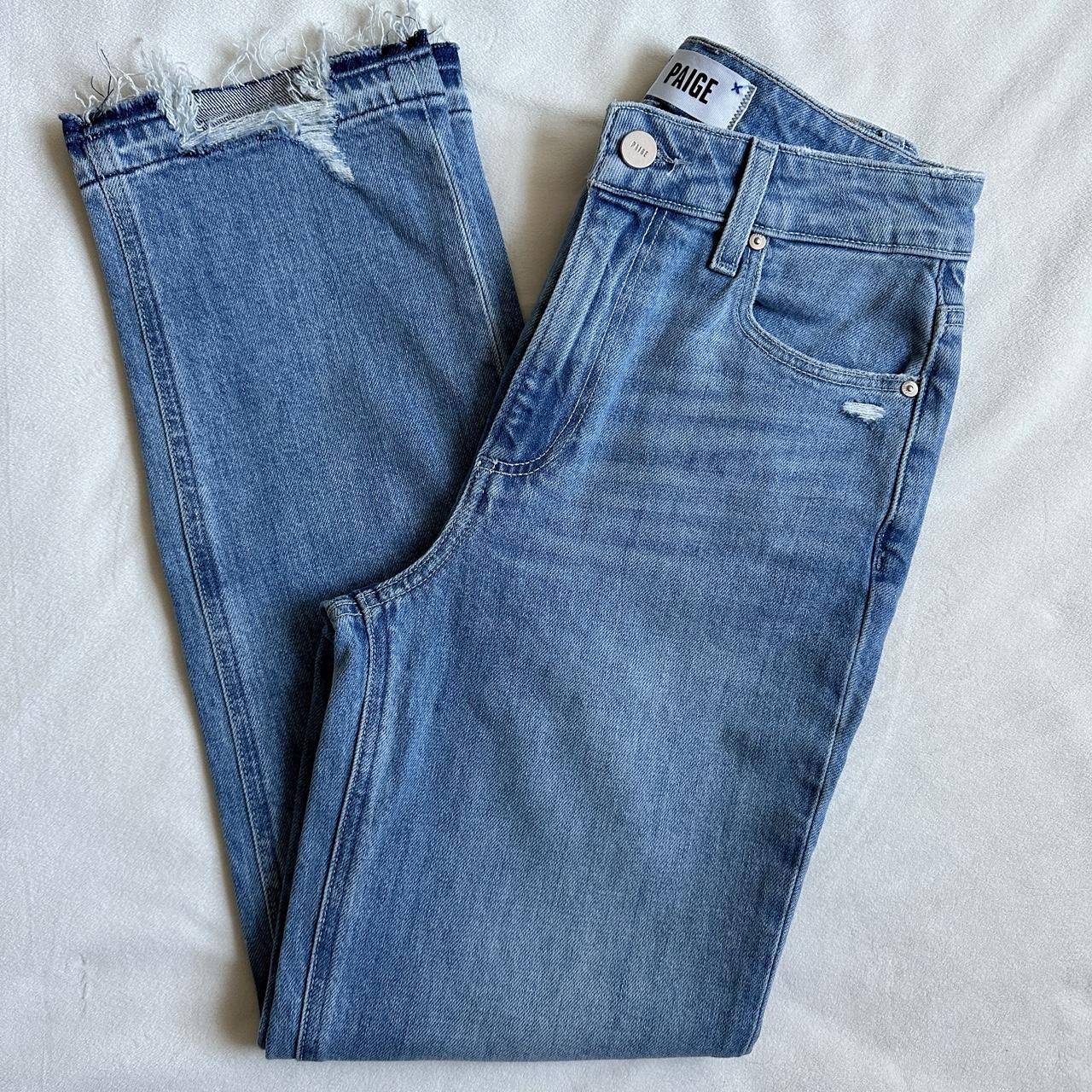 Paige Denim Sarah Straight High Rise Ankle Jeans... - Depop