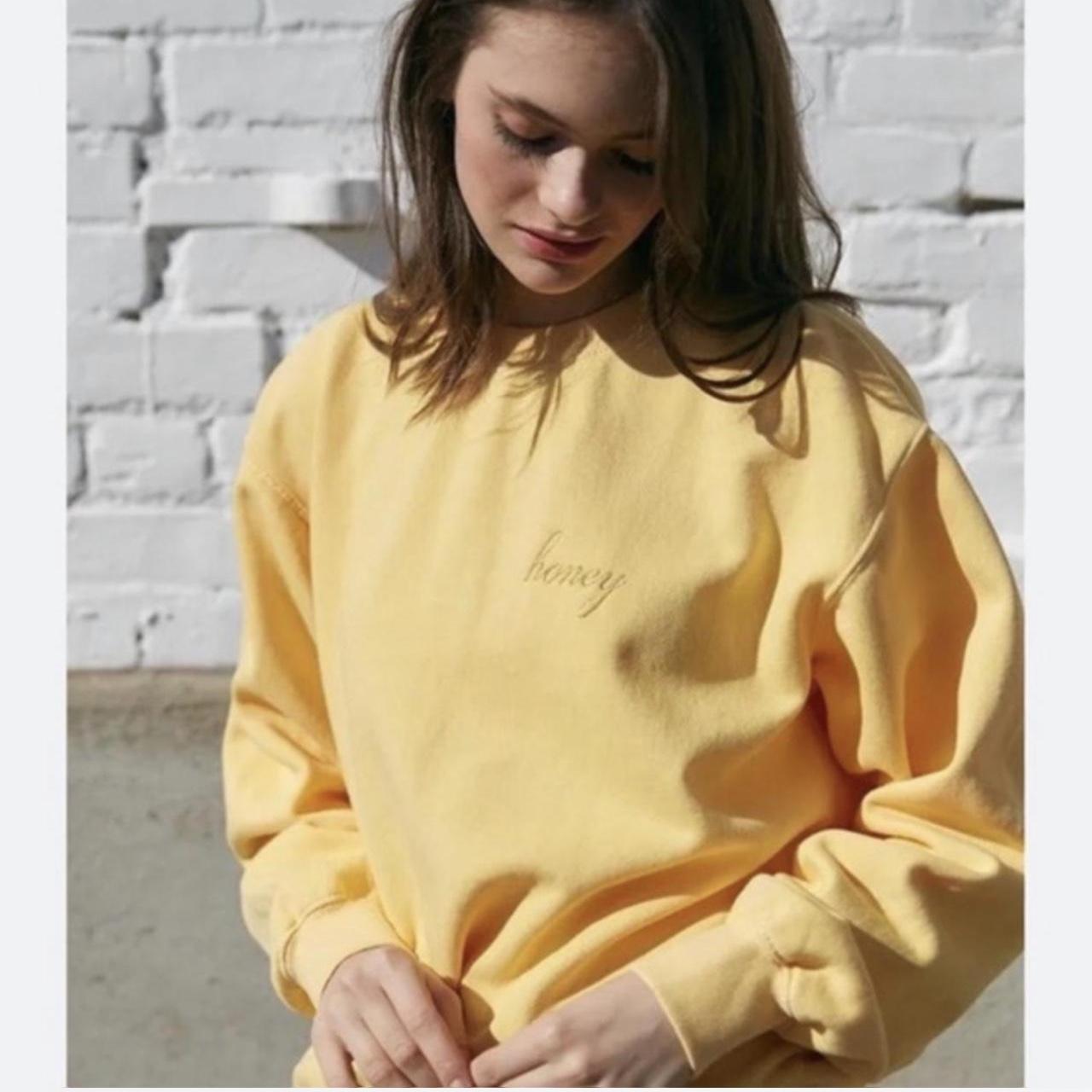 Brandy melville yellow honey sweatshirt best sale