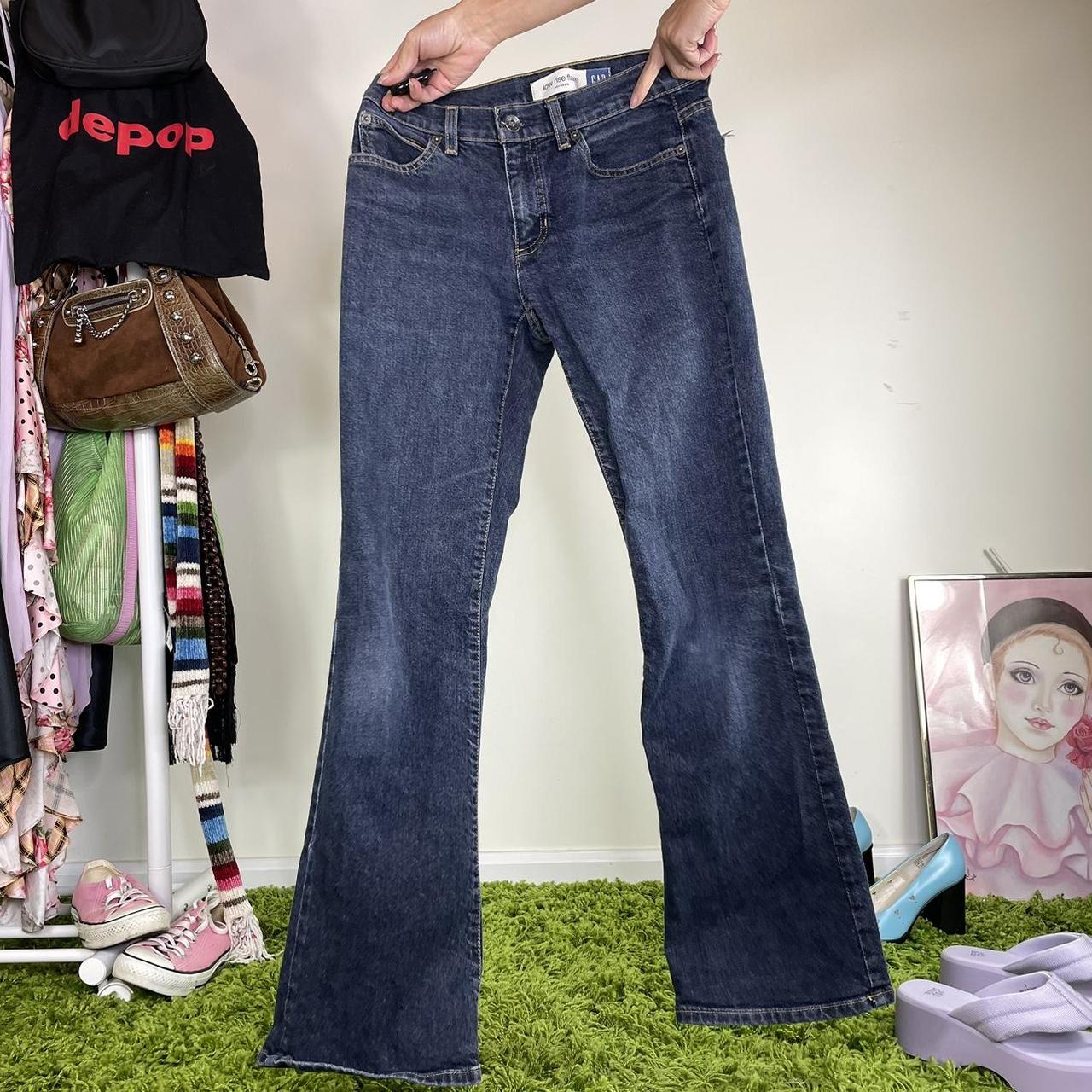 vintage y2k low rise flare jeans by Gap, era